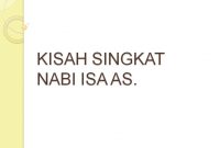 Kisah Nabi Isa AS. | Kisah Singkat 25 Nabi dan Rasul