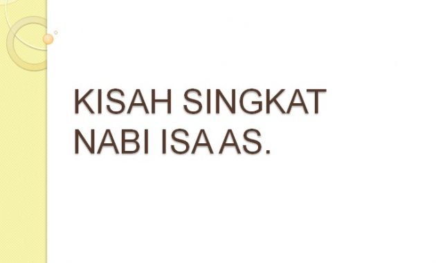 Kisah Nabi Isa AS. | Kisah Singkat 25 Nabi dan Rasul