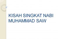 Kisah Nabi Muhammad SAW | Kisah Singkat 25 Nabi dan Rasul