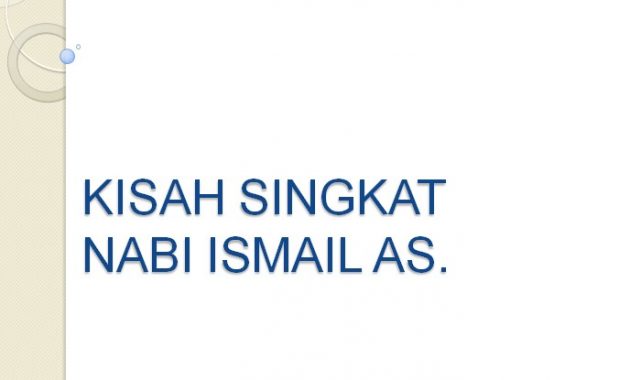 Kisah Nabi Ismail AS. | Kisah Singkat 25 Nabi dan Rasul