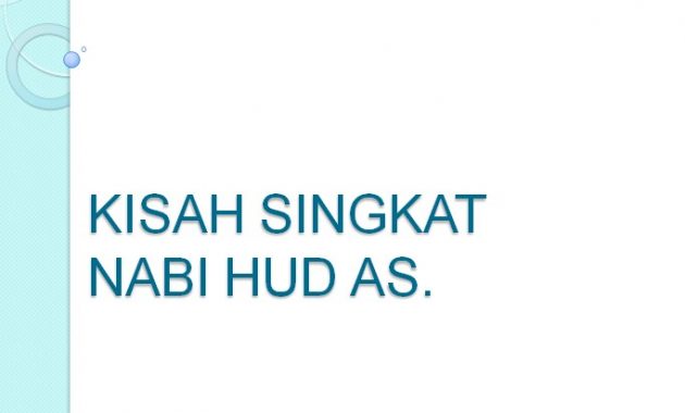 Kisah Nabi Hud AS. | Kisah Singkat 25 Nabi dan Rasul