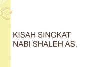 Kisah Nabi Shaleh AS. | Kisah Singkat 25 Nabi dan Rasul