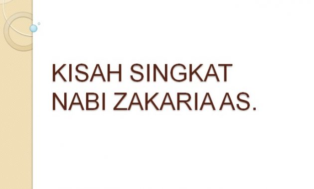 Kisah Nabi Zakaria AS. | Kisah Singkat 25 Nabi dan Rasul