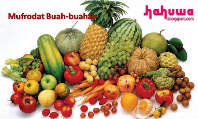 Nama Nama Buah Dalam Bahasa Arab Lengkap Mudah Dipelajari