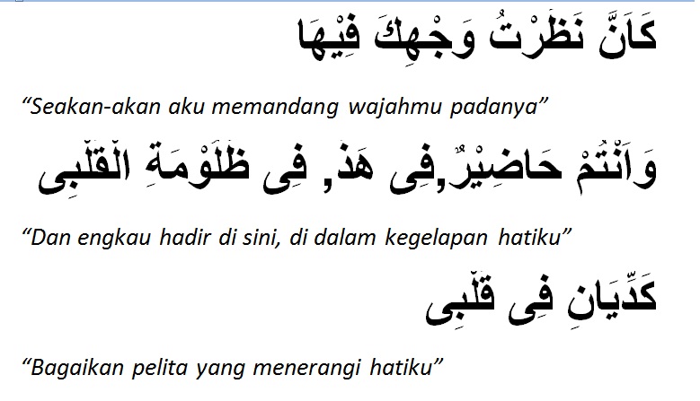 Kumpulan Pantun Bahasa Arab Melayu Dan Terjemahan Lengkap